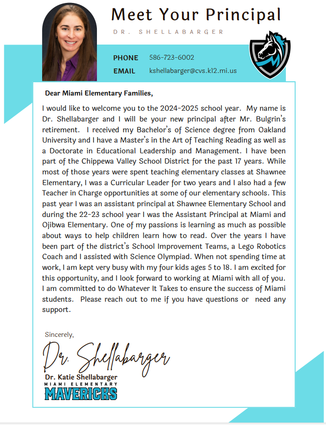 Welcome Letter